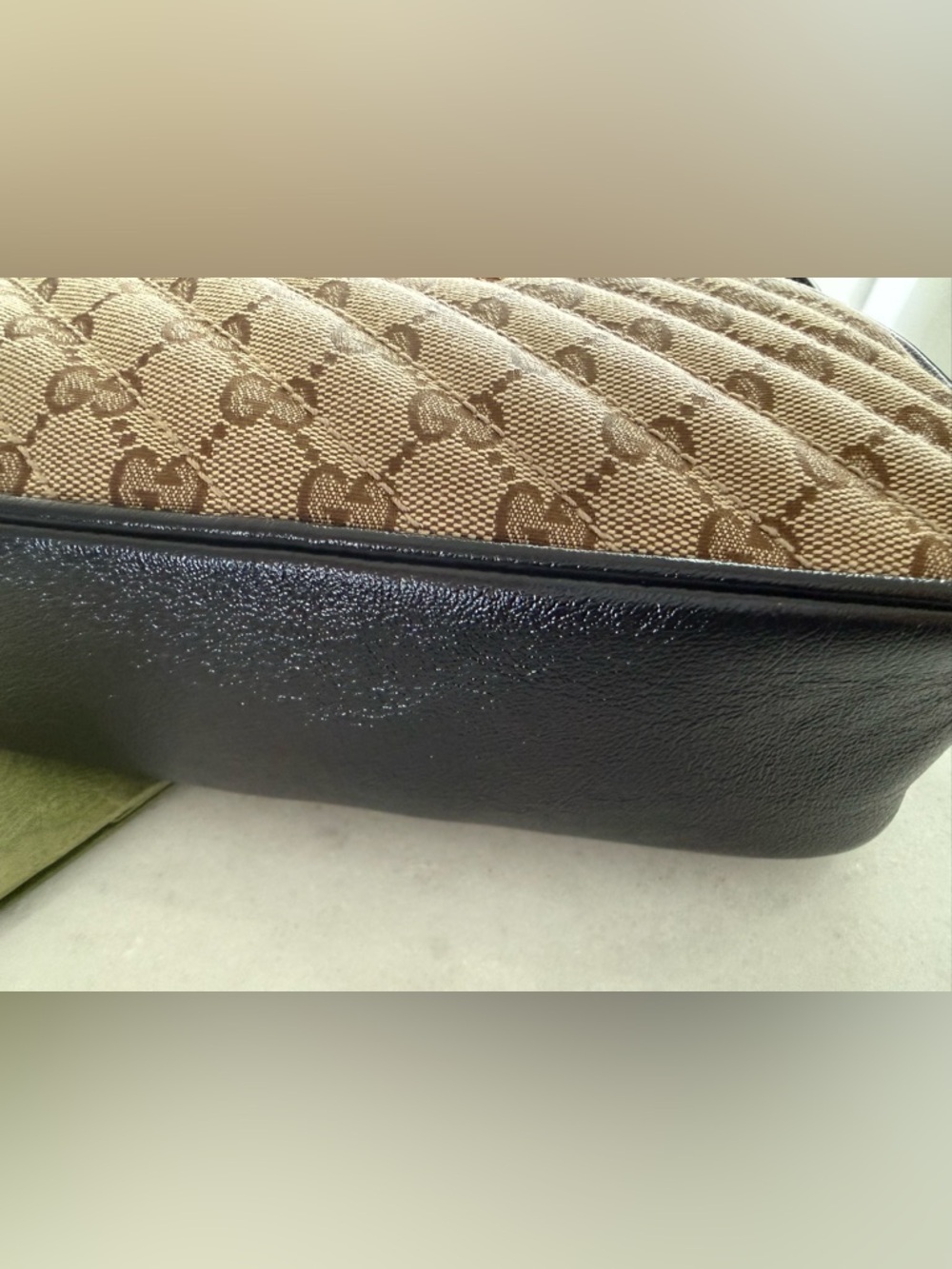 Gucci GG Marmont Shoulder Bag Quilted GG Canvas with leather - Picture 6 of 16